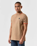 WEEKEND OFFENDER POLO Brown/Pure Orange