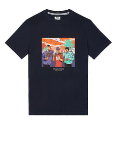 Weekend Offender Ronnie Graphic T-shirt Navy –