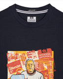 Weekend Offender  Mataderos Graphic T-Shirt Navy