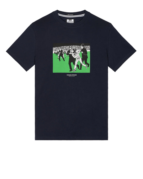 Weekend Offender  Saturday Kids Graphic T-Shirt Navy