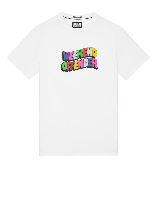 WEEKEND OFFENDER Graphic T-Shirt White