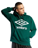 Umbro Mens Rain Forest - Adult Large Logo Hoodie