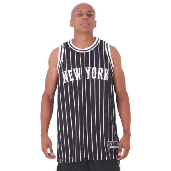 M10 Dunk NY Striped Men's Basketball Tank Top