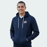Ellesse Miletto Hoodie Men's Full Zip Fleece Navy