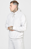 SikSilk Men's Gray Toweling Oversized Hoodie