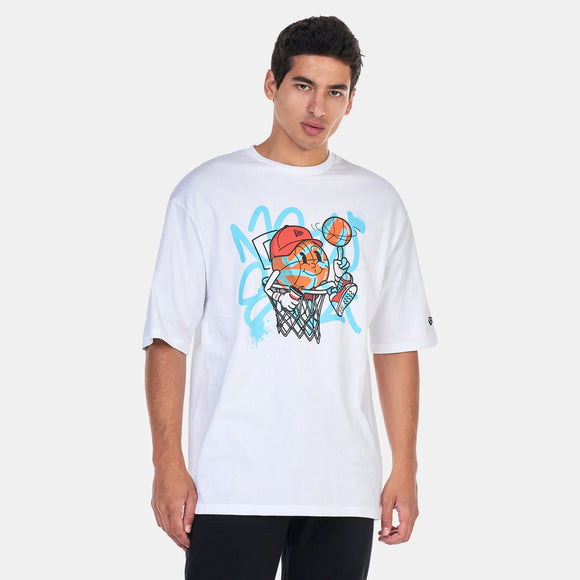 New Era Men's Spray Graphic T-Shirt White
