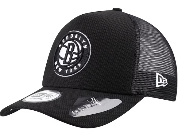 Brooklyn Nets New Era NBA Black Base Trucker Cap