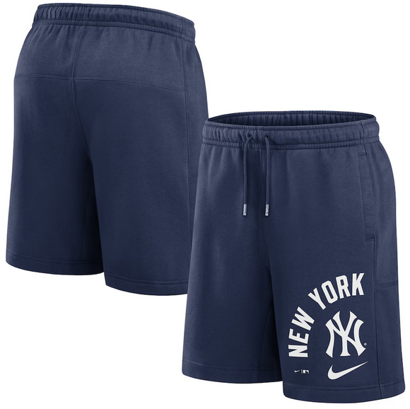 New York Yankees Nike Arched Kicker Fleece Short - Mens