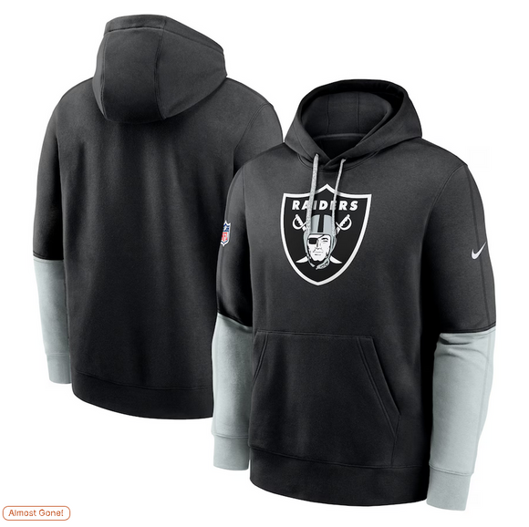 Las Vegas Raiders Nike Sideline Club Hoodie Team Issue -