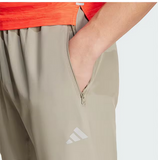 Adidas Aeroready Solid Color Comfortable Breathable Durable Casual Pants Men Bottoms Khaki