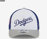 LA Dodgers MLB Summer Derby White 9FORTY M-Crown A-Frame Adjustable Cap