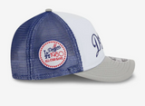 LA Dodgers MLB Summer Derby White 9FORTY M-Crown A-Frame Adjustable Cap