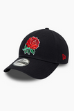 England Rugby New Era Essential 9FORTY Rose Cap - Navy - Unisex