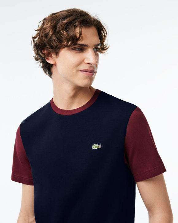 Regular Fit Color Block Cotton T-Shirt