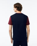 Regular Fit Color Block Cotton T-Shirt