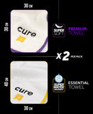 Crep Protect Shoe Cleaner Microfibre Cloth - Premium Sneaker Cleaning for Midsole, Outsole, and Uppers - 2 Sizes in Pack