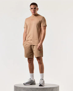 WEEKEND OFFENDER PACK T-SHIRT&Shorts Cognac Brown/Pure Orange