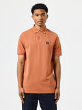 Weekend Offender Caneiros Plain Badge Polo Shirt - Orange