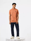 Weekend Offender Caneiros Plain Badge Polo Shirt - Orange