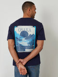 Threadbmarine - T-shirt Threadbare en jersey à imprimé graphique.are cotton fruit back print graphic t-shirt in stone