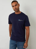 Threadbmarine - T-shirt Threadbare en jersey à imprimé graphique.are cotton fruit back print graphic t-shirt in stone