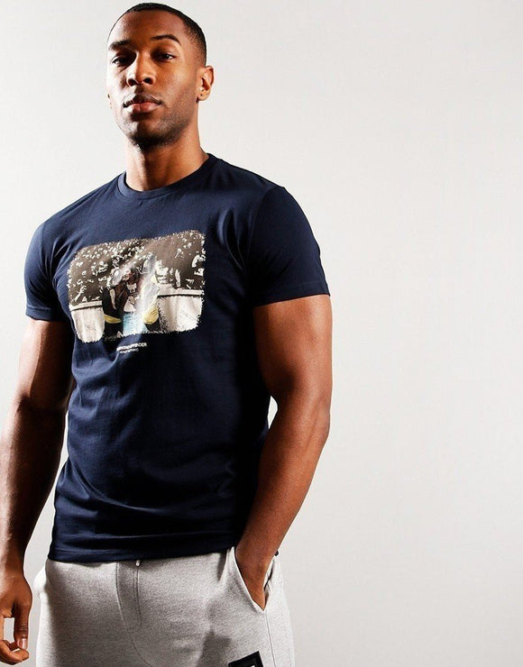 Weekend Offender High Graphic T-Shirt dark blue