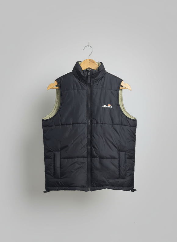 ELLESSE LUMINA REVERSE GILET BLACK/LIGHT BROWN