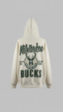 NBA MILWAUKEE BUCKS HOODIE WHITE