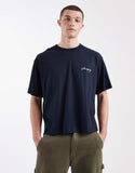 Jack & Jones – Granatowy krótki T-shirt oversize