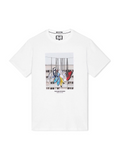 Weekend Offender Battle Lines Graphic White T-Shirt