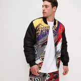 New Era Retro NBA Basketball Bomber Jacket