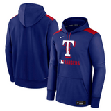 Men's Texas Rangers Nike Royal Authentic Collection Performance Pullover Hoodie