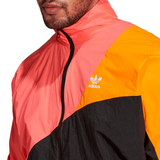 adidas Originals Colorblock Track Top – Black/Pink/Orange