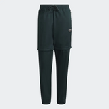 adidas RYV Cottom Twill 2-in-1 Tracksuit Bottoms - Green Night