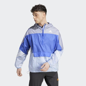 adidas Hooded Anorak 'Blue Dawn/Lucid Blue/Silver