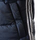 Adidas Originals Puffer Jacket with Hooded Stripes and Padding Navy Blue