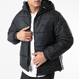 Adidas Originals Puffer Jacket with Hooded Padding Black