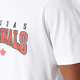 Adidas Originals White Script Tee Shirt