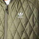 Adidas Originals Quilted Zip Jacket Khaki Green