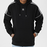 Adidas Originals Black Striped Hoodie
