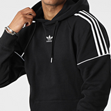 Adidas Originals Black Striped Hoodie