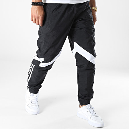 Black Striped Jogging Pants