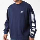 adidas Crewneck Sweatshirt With Lock Up Bands Navy Blue