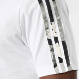 adidas 3-Stripes Camo Tee - White