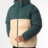 Adidas Originals Hooded Down Jacket Down Regen Beige Green