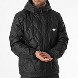 Adidas Originals Down Quilt Hooded Puffer Jacket Black