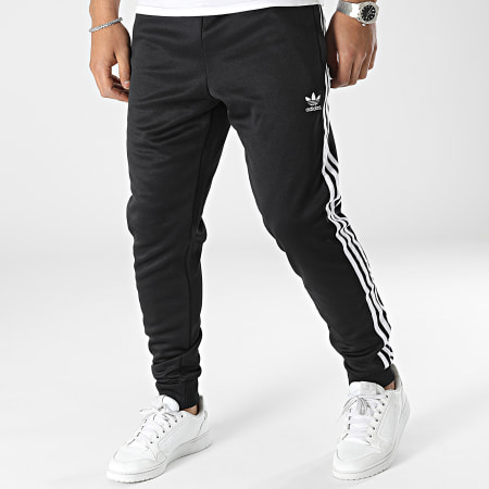Black Striped Jogging Pants