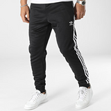 Black Striped Jogging Pants