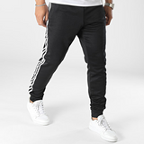 Black Striped Jogging Pants