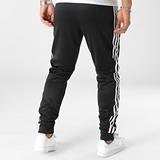 Black Striped Jogging Pants